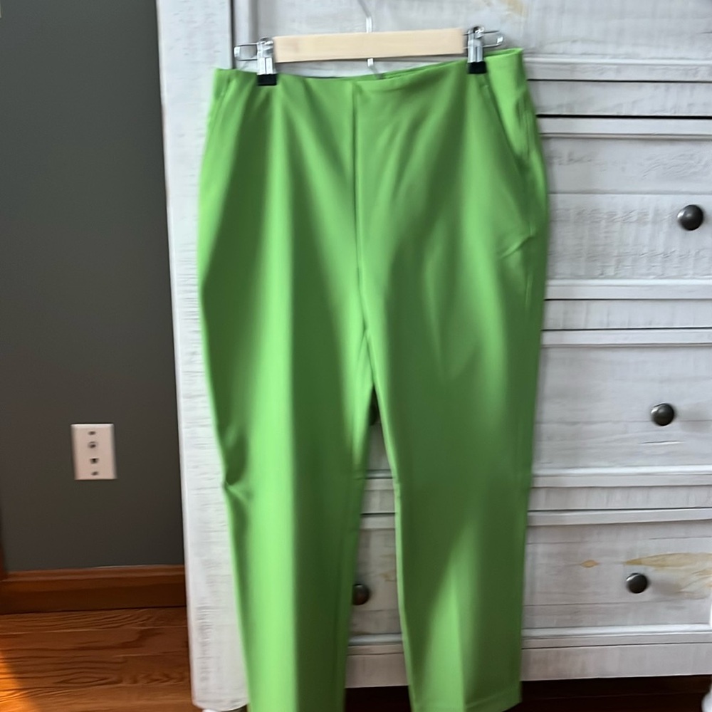 Green dress pants
